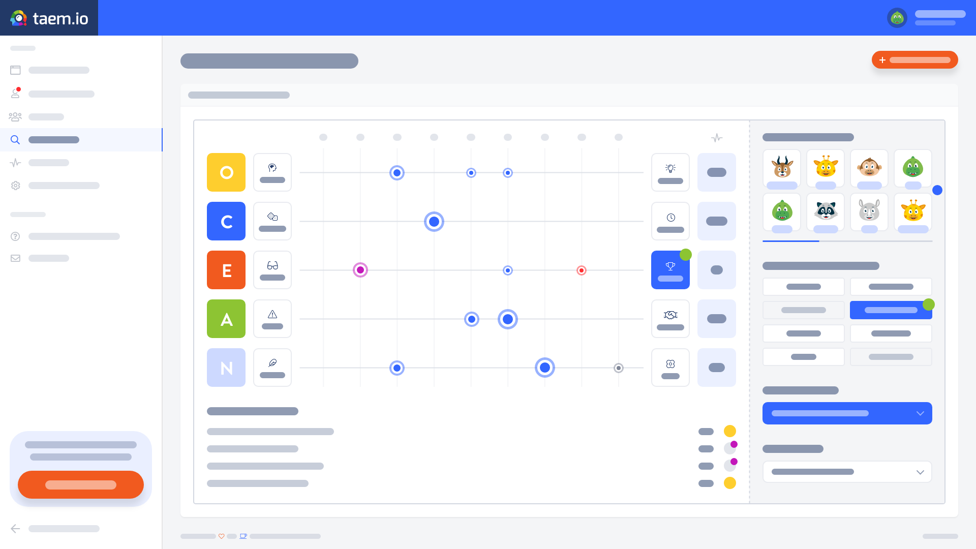 TAEMio dashboard Corporate Big 5